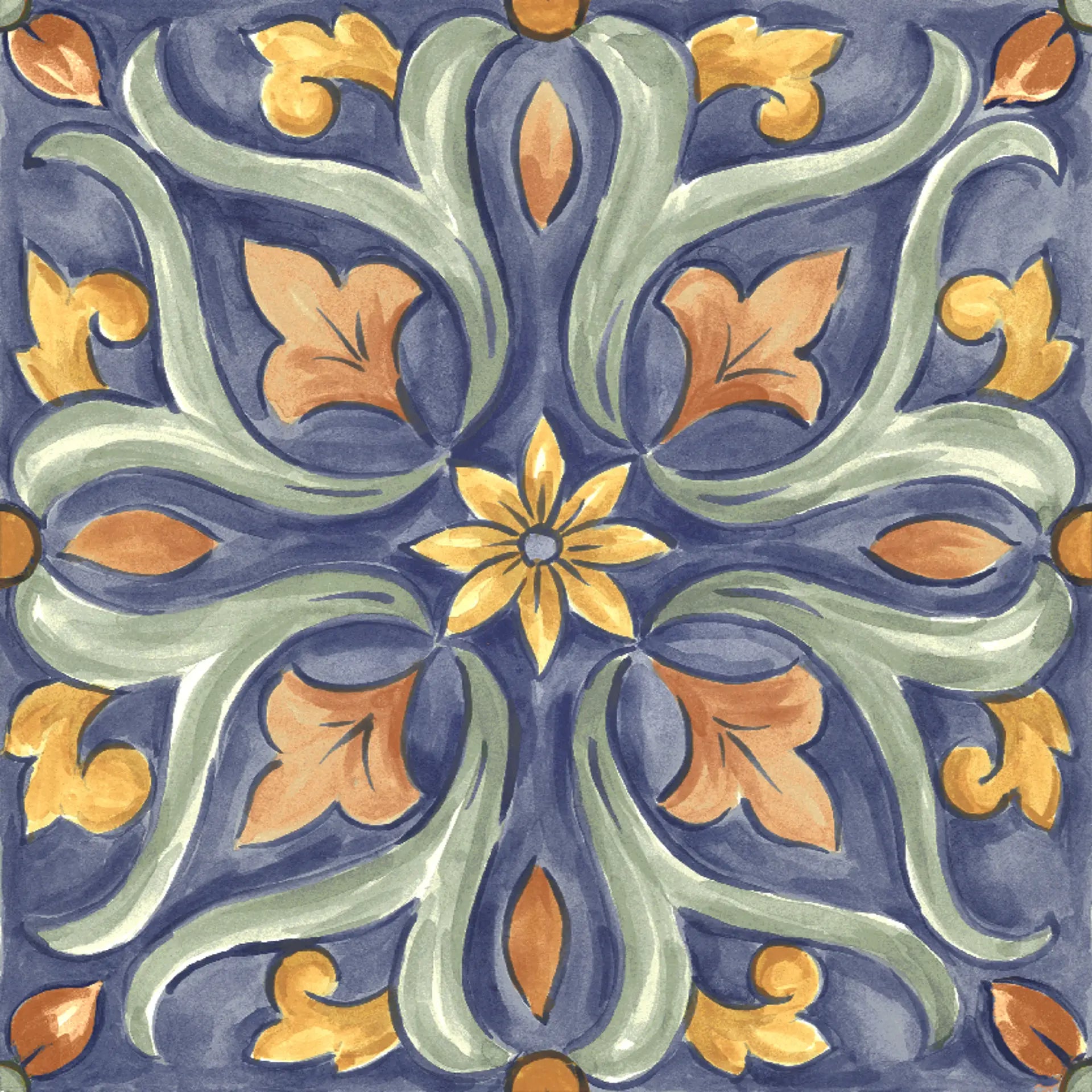 8x8 Amora Maiolica 4 porcelain tile